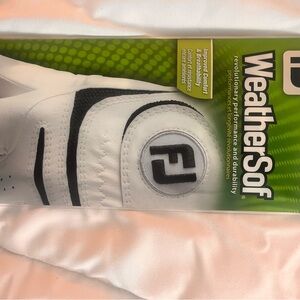 FootJoy WeatherSof White and Black Golf Glove